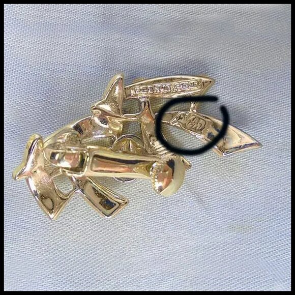 Vintage Coro Pegasus Clip On Earrings MCM 50s Abstract Clipons - Picture 5 of 11